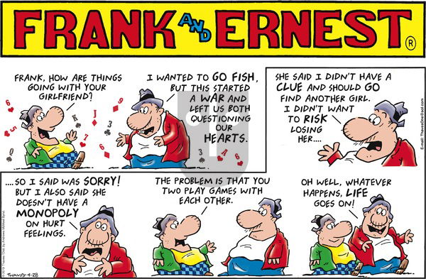 Frank and Ernest on Sunday April 28, 2019 Comic Strip
