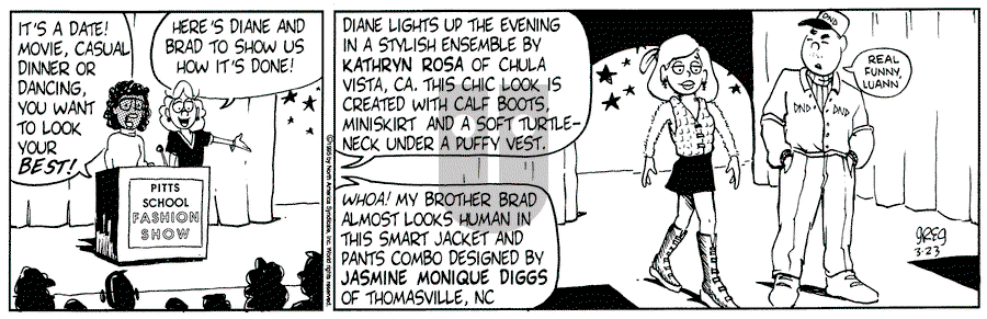 Luann - Thursday March 23, 1995 Comic Strip