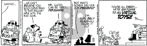 Over the Hedge on Sunday December 27, 1998 Comic Strip