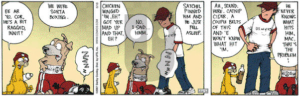 Get Fuzzy on Monday June 18, 2007 Comic Strip