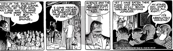 Alley Oop on Saturday November 26, 1949 Comic Strip