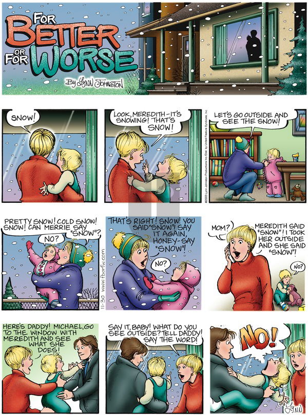 For Better or For Worse on Sunday November 30, 2003 Comic Strip