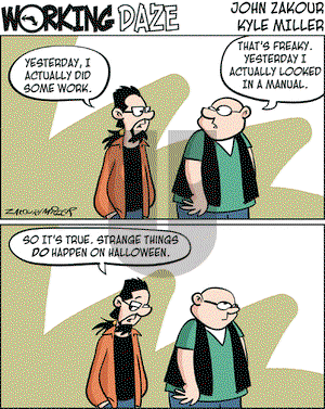 Working Daze on Wednesday November 1, 2006 Comic Strip