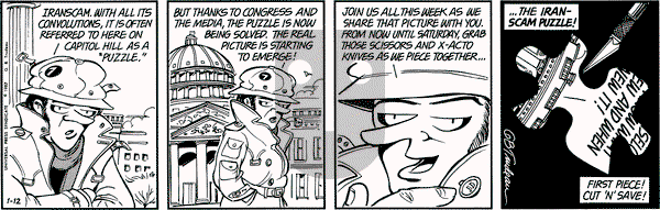 Doonesbury on Monday January 12, 1987 Comic Strip