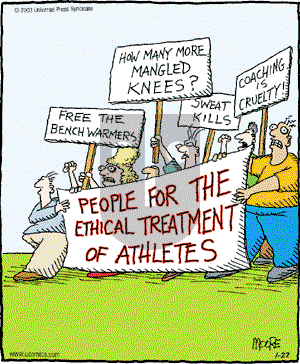 In the Bleachers on Wednesday January 22, 2003 Comic Strip