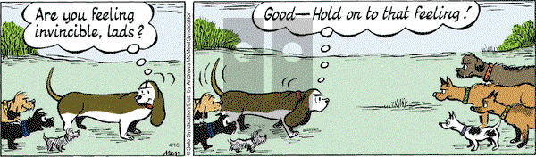Fred Basset on Tuesday April 16, 2019 Comic Strip