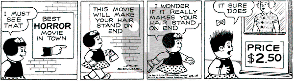Nancy on Monday April 19, 1971 Comic Strip