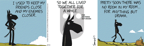 Dark Side of the Horse - Saturday September 14, 2024 Comic Strip