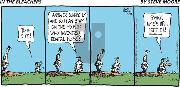 In the Bleachers on Sunday April 29, 2012 Comic Strip