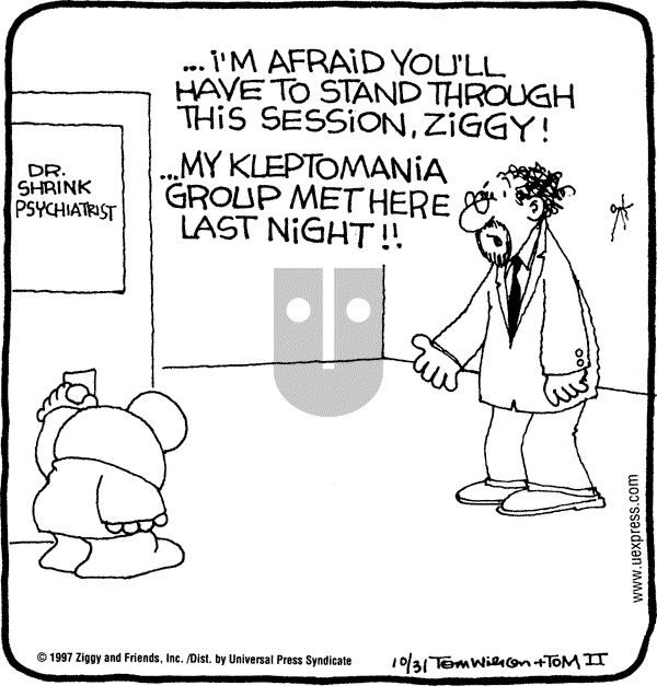 Ziggy - Friday October 31, 1997 Comic Strip