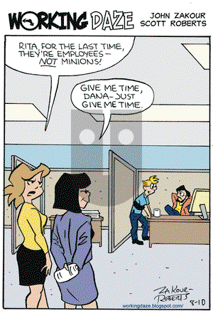 Working Daze on Monday August 10, 2009 Comic Strip