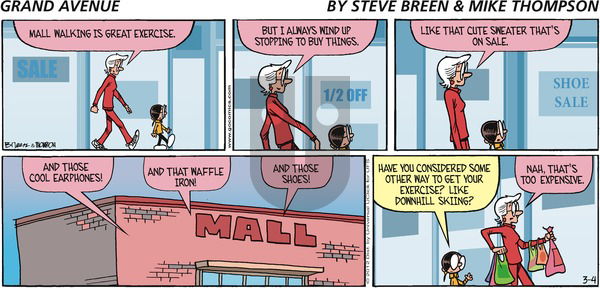 Grand Avenue on Sunday March 4, 2012 Comic Strip