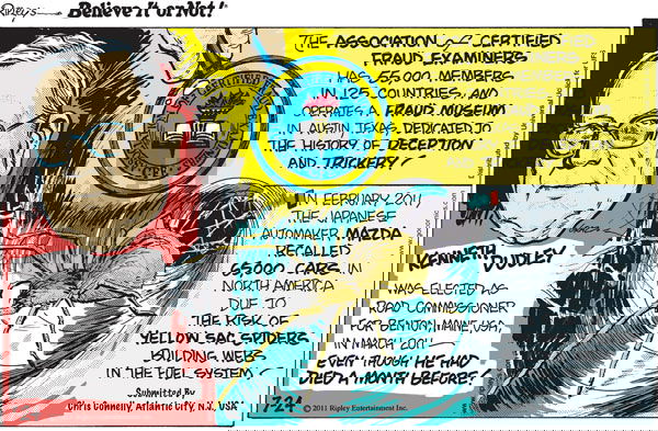 Ripley's Believe It or Not on Sunday July 24, 2011 Comic Strip