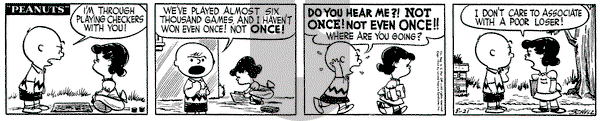 Peanuts on Friday August 21, 1953 Comic Strip