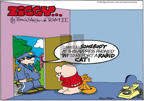 Ziggy on Sunday April 30, 2006 Comic Strip