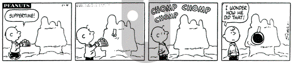Peanuts on Saturday January 4, 1975 Comic Strip