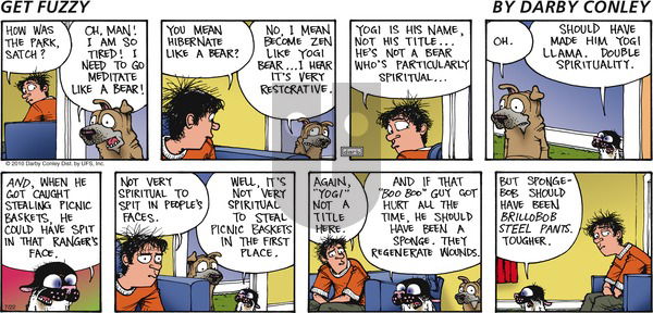 Get Fuzzy on Sunday July 22, 2012 Comic Strip