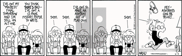 FoxTrot on Monday June 5, 1989 Comic Strip