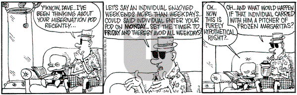Monty on Monday July 12, 2004 Comic Strip