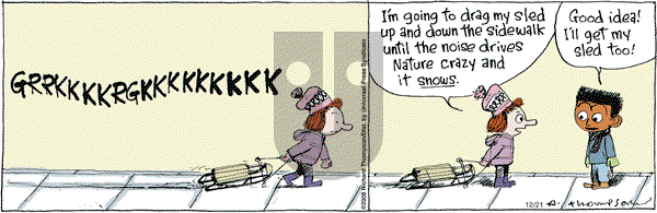 Cul de Sac on Saturday December 21, 2013 Comic Strip