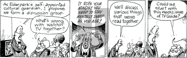 The Elderberries on Monday January 10, 2005 Comic Strip