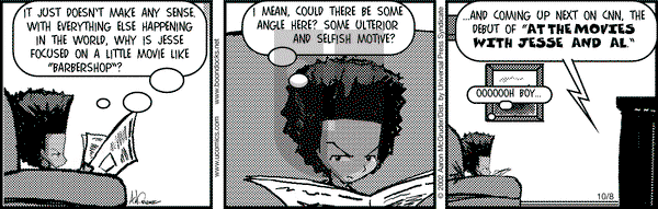The Boondocks on Tuesday October 8, 2002 Comic Strip