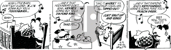 Over the Hedge on Saturday April 19, 1997 Comic Strip