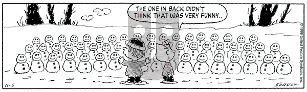 Peanuts on Thursday November 5, 1998 Comic Strip