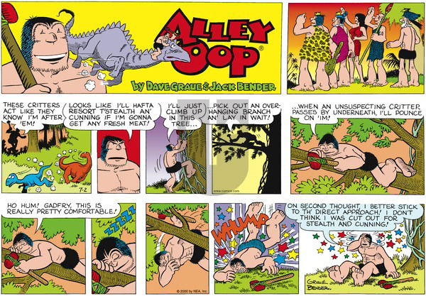 Alley Oop on Sunday July 2, 2000 Comic Strip