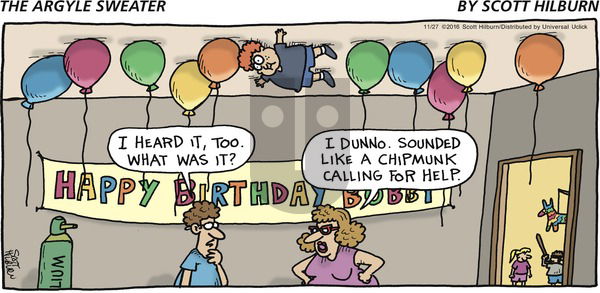 The Argyle Sweater on Sunday November 27, 2016 Comic Strip