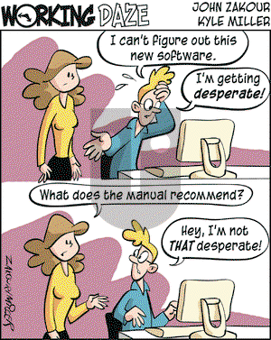 Working Daze on Monday January 12, 2004 Comic Strip
