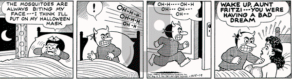 Nancy on Thursday August 19, 1948 Comic Strip