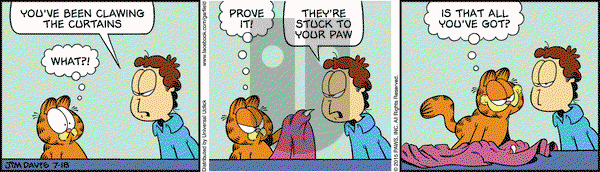 Garfield on Saturday July 18, 2015 Comic Strip