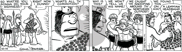 Alley Oop on Thursday October 14, 1999 Comic Strip