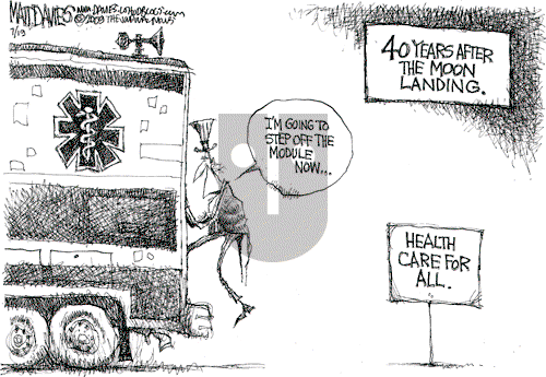 Matt Davies on Monday July 20, 2009 Comic Strip