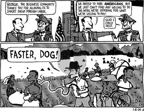 Ted Rall on Thursday January 8, 2004 Comic Strip
