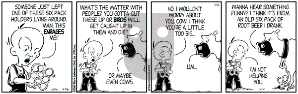 Cow and Boy Classics on Wednesday May 24, 2006 Comic Strip