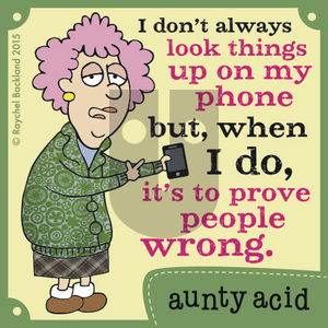 Aunty Acid on Saturday September 5, 2015 Comic Strip