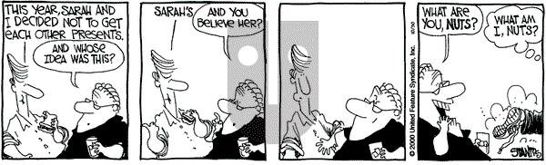 The Buckets on Tuesday October 31, 2000 Comic Strip