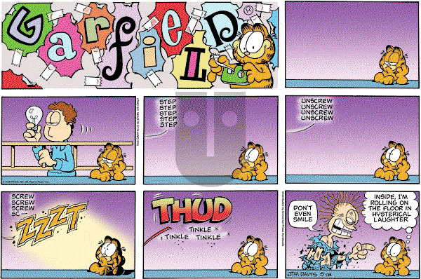 Garfield on Sunday May 18, 2008 Comic Strip