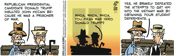 La Cucaracha on Monday August 3, 2015 Comic Strip