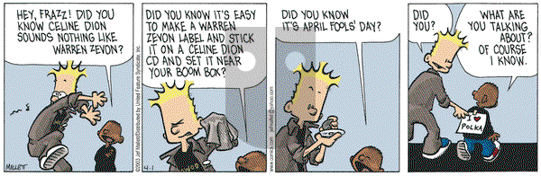 Frazz on Friday April 4, 2003 Comic Strip