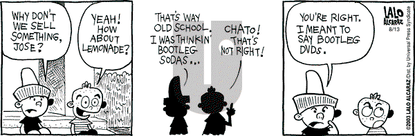 La Cucaracha on Wednesday August 13, 2003 Comic Strip