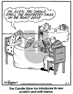Close to Home on Wednesday March 1, 1995 Comic Strip