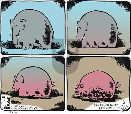 Tom Toles on Sunday March 6, 2016 Comic Strip