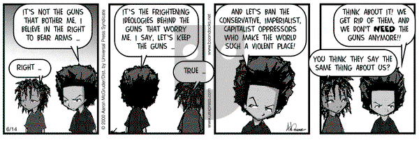 The Boondocks on Wednesday June 14, 2000 Comic Strip