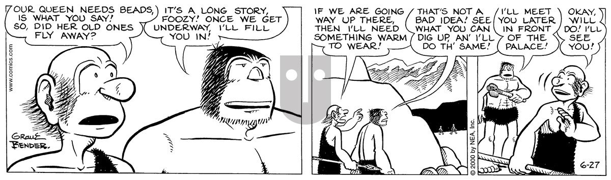 Alley Oop - Tuesday June 27, 2000 Comic Strip