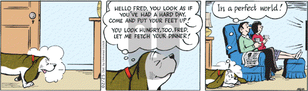 Fred Basset on Friday February 25, 2011 Comic Strip