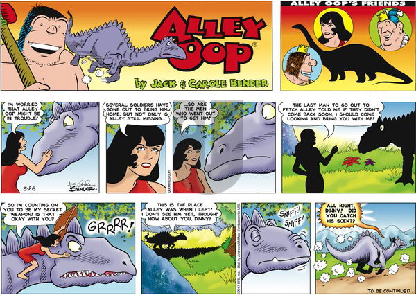 Alley Oop on Sunday March 26, 2017 Comic Strip