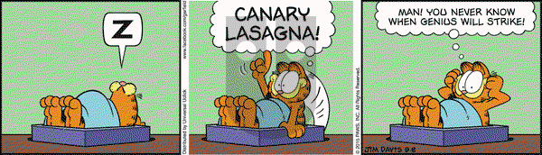 Garfield on Tuesday September 8, 2015 Comic Strip